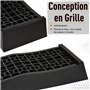 HOMCOM Rampes de Levage pour Voiture véhicule Utilitaire Rampe de Chargement Lourde 3T Caravane Camping-Car dim. 20L x 70l x 8H 