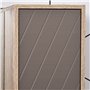 HOMCOM Miroir de Salle de Bain avec étagère et Placard - système Fixation intégré - Panneaux Particules chêne Clair Gris