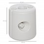 Outsunny Lot de 4 Poids de lestage cylindrique pour tonnelle Barnum Tente dim. Ø 22 / Ø 24 x 25H cm polyéthylène Blanc