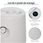 Outsunny Lot de 4 Poids de lestage cylindrique pour tonnelle Barnum Tente dim. Ø 22 / Ø 24 x 25H cm polyéthylène Blanc