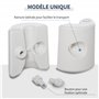 Outsunny Lot de 4 Poids de lestage cylindrique pour tonnelle Barnum Tente dim. Ø 22 / Ø 24 x 25H cm polyéthylène Blanc