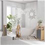 HOMCOM Support Papier Toilette - Porte-Papier Toilette - Armoire pour Papier Toilette - 2 Niveaux + Sortie Papier MDF Gris Bambo
