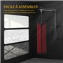 HOMCOM Support Sac de Boxe Fixation Sac de Frappe Hauteur réglable Charge Max. 100 Kg Acier Noir