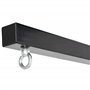 HOMCOM Support Sac de Boxe Fixation Sac de Frappe Hauteur réglable Charge Max. 100 Kg Acier Noir