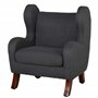 HOMCOM Fauteuil Enfant Oreilles Grand Confort accoudoirs Assise Dossier garnissage Mousse Haute densité piètement Bois hévéa Ver