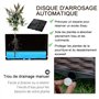 Outsunny Jardinière sur roulettes dim. 40L x 40l x 31H cm Insert d'irrigation Plastique Imitation rotin tressé Chocolat