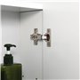 kleankin Armoire Murale de Salle de Bain avec 3 Portes Miroir et étagères réglables en MDF Blanc dim. 70L x 15l x 60H cm
