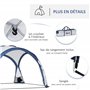 Outsunny Tente de Camping dôme familiale pour 6-8 Personnes avec 4 Portes en Filet zippées, Tissu Oxford Amovible, Crochet pour 