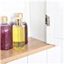 kleankin Armoire Murale avec Miroir pour Salle de Bain 2 Niveaux avec 1 étagère réglable et 2 Portes en Bois- dim. 56I x 14P x 4