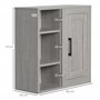 kleankin Meuble Mural Meuble de Rangement Suspendu Armoire Murale pour Salle de Bains Placard de Rangement Armoire de Toilette a