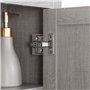 kleankin Meuble Mural Meuble de Rangement Suspendu Armoire Murale pour Salle de Bains Placard de Rangement Armoire de Toilette a