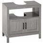 kleankin Meuble sous lavabo Meuble sous évier Meuble de Salle de Bain sous lavabo avec 2 Portes et étagère - 60 x 30 x 60 cm - G