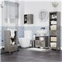kleankin Meuble sous lavabo Meuble sous évier Meuble de Salle de Bain sous lavabo avec 2 Portes et étagère - 60 x 30 x 60 cm - G