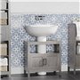 kleankin Meuble sous lavabo Meuble sous évier Meuble de Salle de Bain sous lavabo avec 2 Portes et étagère - 60 x 30 x 60 cm - G