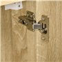 kleankin Armoire Murale Salle de Bain Armoire de Toilette avec Miroir étagères et 2 Portes - kit Installation Murale fourni - 60