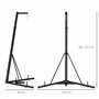 SPORTNOW Support de Sac de Frappe sur Pieds Pliable réglable en Hauteur avec Base lestée Charge Max. 60 Kg Acier Noir
