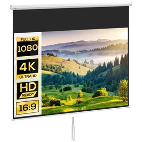 HOMCOM Écran de Projection de 120 Pouces
