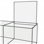 PawHut Enclos poulailler Cage clapier extérieur 3 m² pour Petits Animaux dim. 3 x 1 x 0,8 m Acier galvanisé, 1 Porte supérieure,