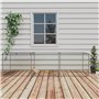 PawHut Enclos poulailler Cage clapier extérieur 3 m² pour Petits Animaux dim. 3 x 1 x 0,8 m Acier galvanisé, 1 Porte supérieure,