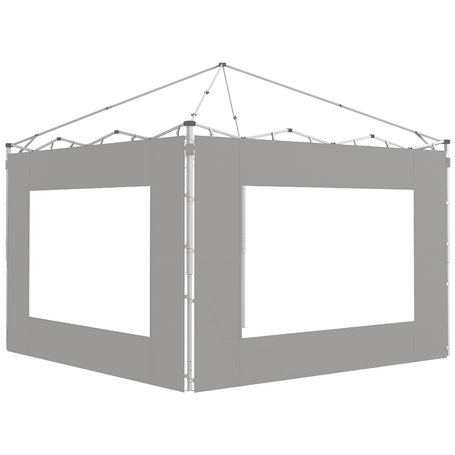 Outsunny Lot de 2 Panneaux latéraux de Tente