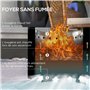 Outsunny Brasero sans fumée Foyer à Bois extérieur Rond Portable en métal avec Pot intérieur en Acier Inoxydable tisonnier poign