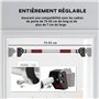 SPORTNOW Barre de traction - barre de porte - pull up bar - barre d'étirement musculation pour cadres de porte sans vis - longue