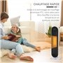 HOMCOM Radiateur électrique Chauffage soufflant oscillant 45° minuterie 24H 1200/2000 W - céramique PTC - télécommande incluse -