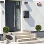 HOMCOM Lot de 2 Plantes artificielles avec Fleurs de Lavande Arbre Artificiel Tronc et Pot Inclus - Hauteur 60 cm intérieur et e