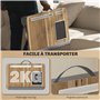 HOMCOM Support Ordinateur Portable lit Plateau pour Ordinateur Portable Table de lit avec traversin, Fente pour Tablette ou télé