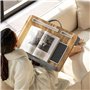 HOMCOM Support Ordinateur Portable lit Plateau pour Ordinateur Portable Table de lit avec traversin, Fente pour Tablette ou télé