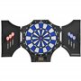 SPORTNOW Cible électronique Pliable Jeu de fléchettes 31 Jeux 285 Variations jusqu'à 8 Joueurs Haut-Parleur écran LCD 2 Portes N
