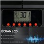 SPORTNOW Cible électronique Pliable Jeu de fléchettes 31 Jeux 285 Variations jusqu'à 8 Joueurs Haut-Parleur écran LCD 2 Portes N
