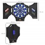 SPORTNOW Cible électronique Pliable Jeu de fléchettes 31 Jeux 285 Variations jusqu'à 8 Joueurs Haut-Parleur écran LCD 2 Portes N