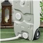 Outsunny Réservoir d'eau sur Roues pour Camping, bidon d'eau Portable, 40 L, Ports de Remplissage, poignées, Tuyau et Robinet In