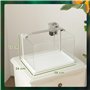PawHut Aquarium en Verre avec lumières LED, Aquarium de 20L, avec Pompe à Filtre, pour Poissons Combattants, Poissons Rouges, Bl