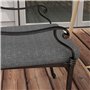 Outsunny Lot de 4 Coussins de Chaise, galettes de Chaise 47 x 47 cm, Rembourrage épais, résistant à la décoloration, Gris