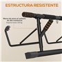 SPORTNOW Barre de traction, barre traction porte, avec bandes de résistance, poignées rembourrées, pour les exercices de gym à d