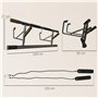 SPORTNOW Barre de traction, barre traction porte, avec bandes de résistance, poignées rembourrées, pour les exercices de gym à d