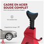 HOMCOM Lot de 2 chandelles Voiture chandelles de Levage capacité 3 tonnes, Hauteur réglable de 290 à 425 mm, Grande Base avec go
