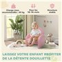 AIYAPLAY Fauteuil Enfants canapé pour Enfants en Forme d'arc-en-Ciel, Mini canapé en Tissu Pelucheux, pour garçons et Filles, Ro