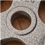 HOMCOM Disques de poids 2,5/2,5/5/5 kg, 4 poids musculation pour 5 cm barres olympiques, disques d'haltères pour musculation, fi