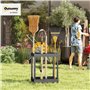 Support à Outils de Jardin 16 Compartiments à 2 Niveaux avec Coussinets réglables pour