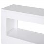 HOMCOM Meuble de Rangement de Salle de Bain sur Roulette, Armoire WC Toilettes étroit, avec étagère Ouverte et 2 tiroirs, Charge