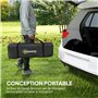Outsunny Tente de Camping familiale pour 2-4 Personnes, Tente Tunnel imperméable 3000 mm avec 3 Portes, fenêtres, Sac de Transpo