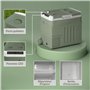 Outsunny Glacière électrique portable 40 L, réfrigérateur de voiture portable congélateur et réfrigérateur 12/24V, avec modes EC