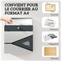 HOMCOM Boite aux Lettres Murale en Acier galvanisé, boîte aux Lettres extérieure verrouillable 2 clés fournis, avec fenêtre, mat