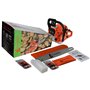GT Garden Tronçonneuse thermique 62 cm3, 3.5 CV, guide 50 cm, 2 chaînes