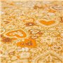 Merrysquare - Fins Mouchoirs en Tissu Motif Coeurs - Modèle AGAPE - Taille Moyenne 35cm x 35cm - 6 Pièces - 100% Coton
