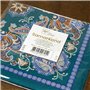 Merrysquare - Fins Mouchoirs en Tissu Motif Oriental - Modèle SAMARKAND - Taille Moyenne 35cm x 35cm - 6 Pièces - 100% Coton