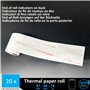 Lot de 20 - Bobine carte bancaire thermique 57 x 40 x 12 m -papier thermique pour CB 57 x 40 x 12 mm - Rouleaux machine carte (T